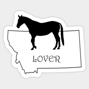 Montana Horse Lover Gift Sticker